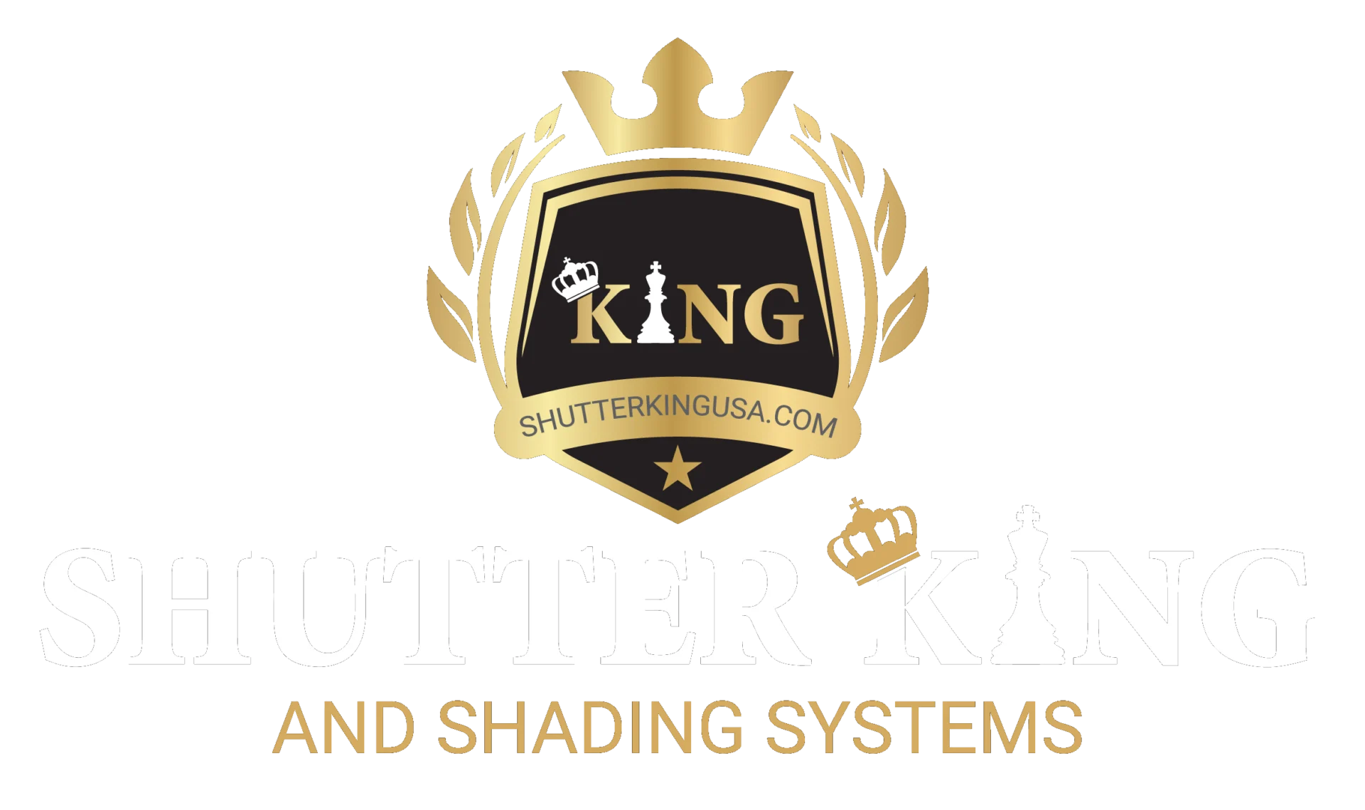 A gold and black logo for the king training center.